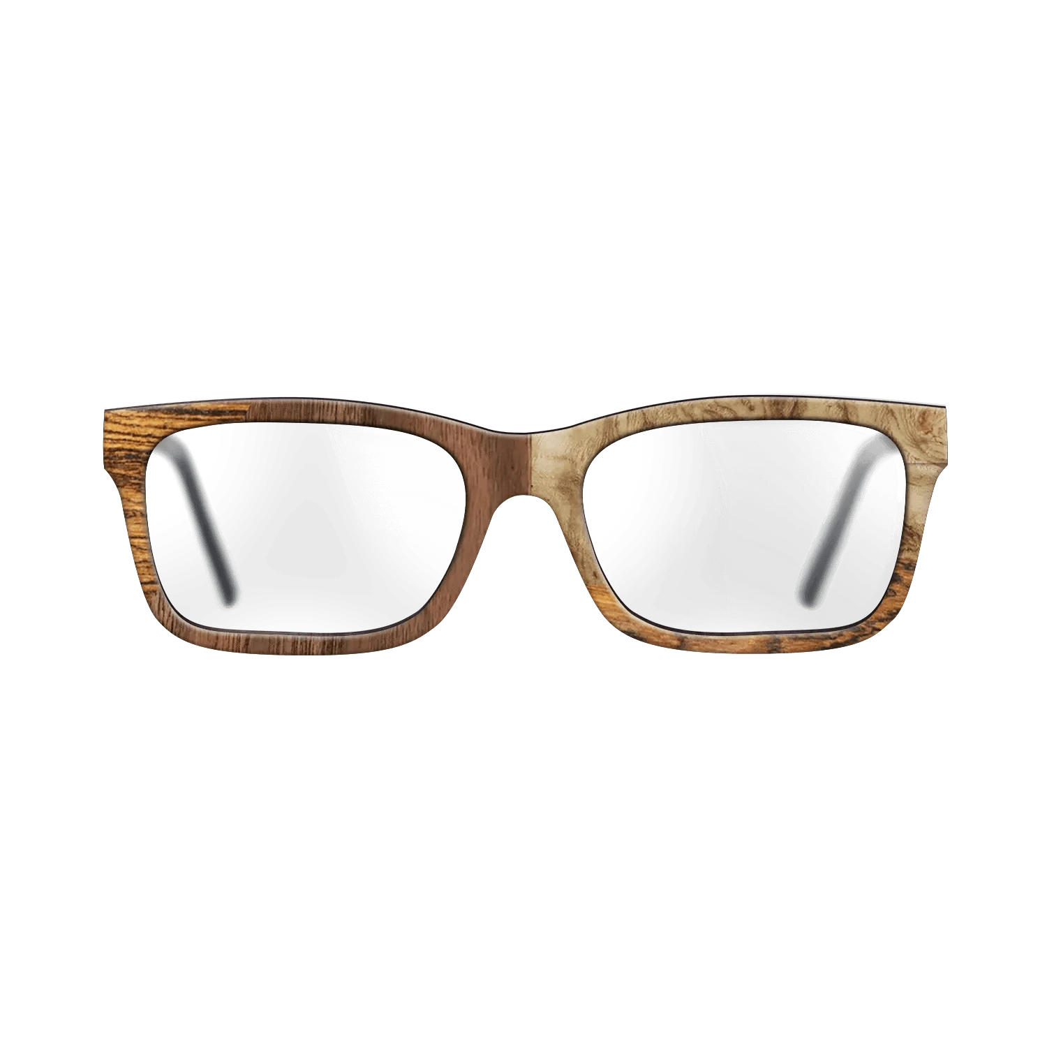 Walnut: Straight Grain,Bocote,Walnut Claro Light,Olive Burl: Bauhaus - The Sage - Rectangle - 752 - SIRIS wood optic