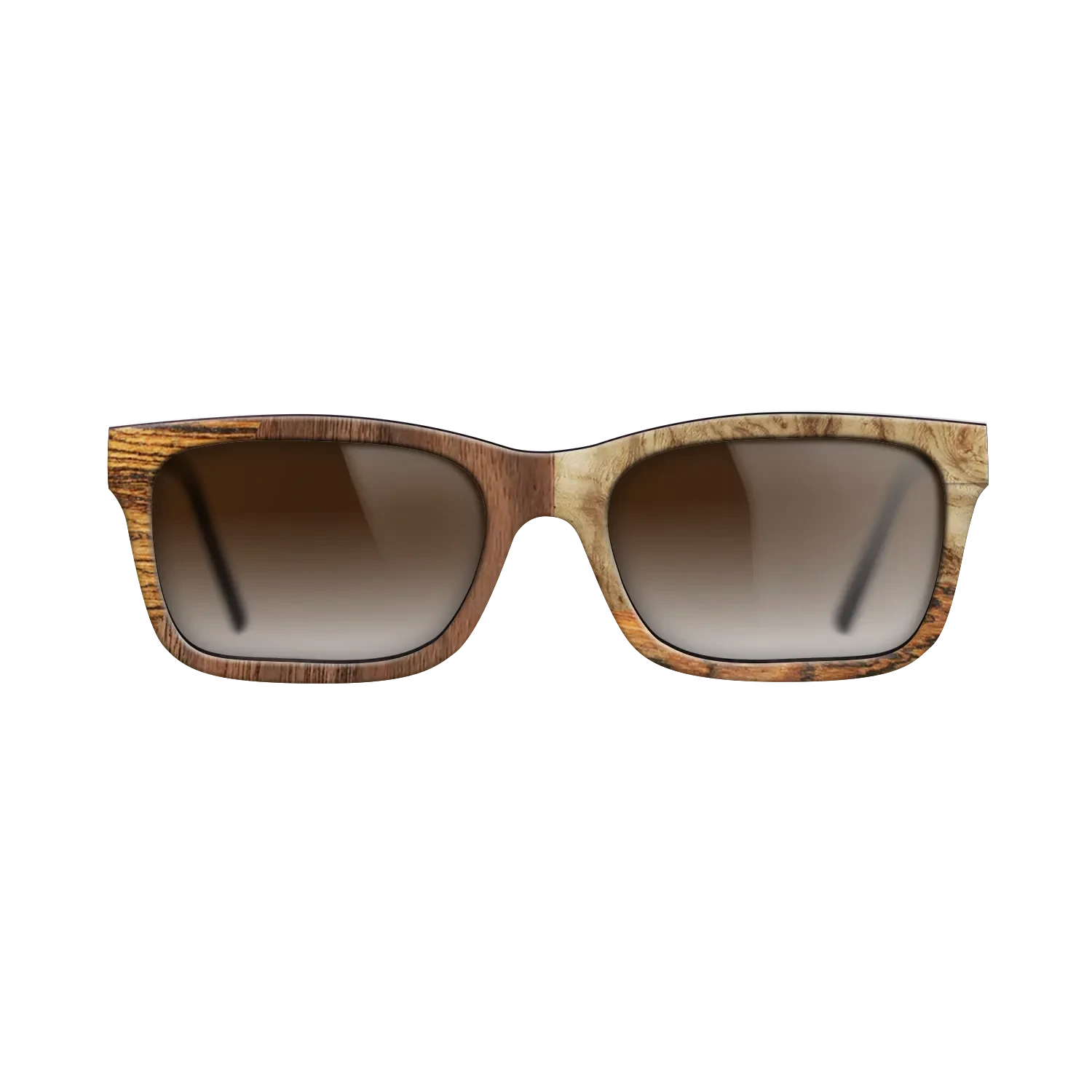 Walnut: Straight Grain,Bocote,Walnut Claro Light,Olive Burl: Bauhaus - The Sage - Rectangle - 752 - SIRIS wood optic