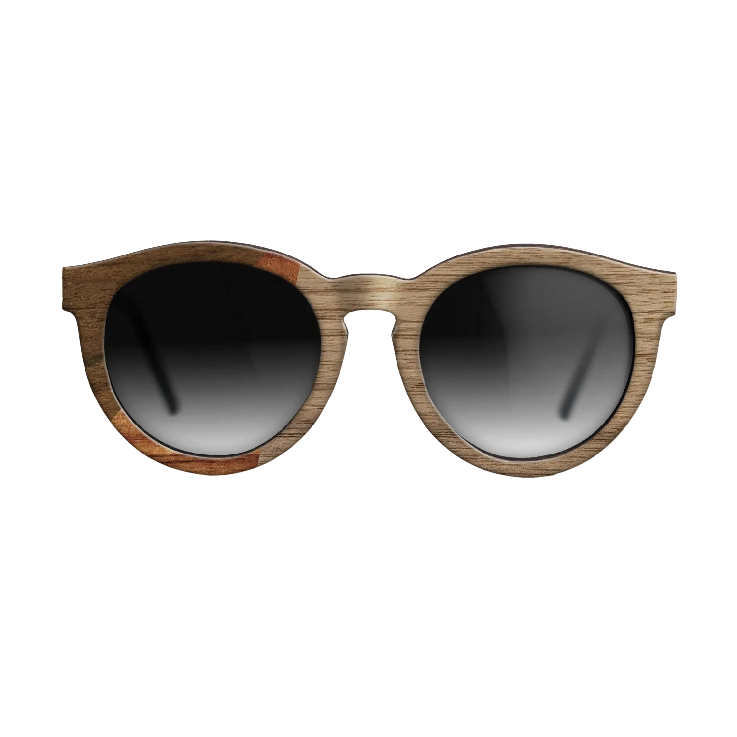 Walnut: Straight Grain,Ziricote Dark Quartered,Koa: Bauhaus - The Rebel - Round - 1240 - SIRIS wood optic