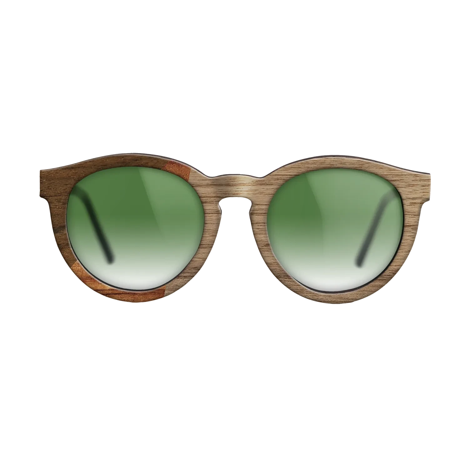 Walnut: Straight Grain,Ziricote Dark Quartered,Koa: Bauhaus - The Rebel - Round - 1240 - SIRIS wood optic