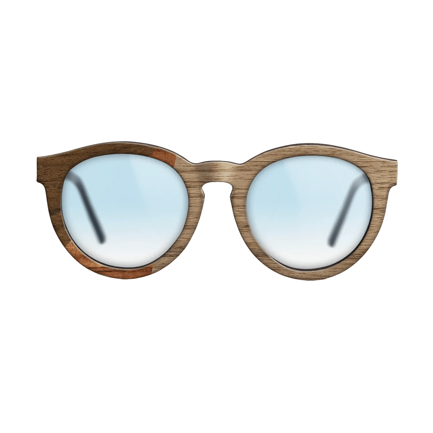 Walnut: Straight Grain,Ziricote Dark Quartered,Koa: Bauhaus - The Rebel - Round - 1240 - SIRIS wood optic