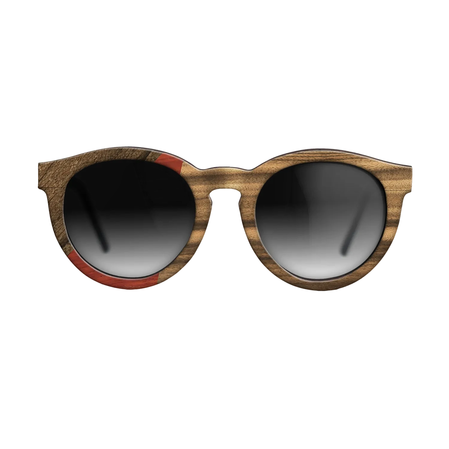 Louro Preto,Ziricote Dark Quartered,Poplar Dyed: Red: Bauhaus - The Rebel - Round - 1017 - SIRIS wood optic