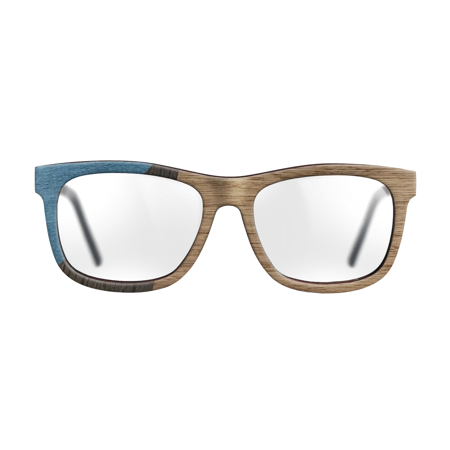 Walnut: Straight Grain,Poplar Dyed: Blue Denim,Fumed Oak: Bauhaus - The Hero - Square - 1950 - SIRIS wood optic