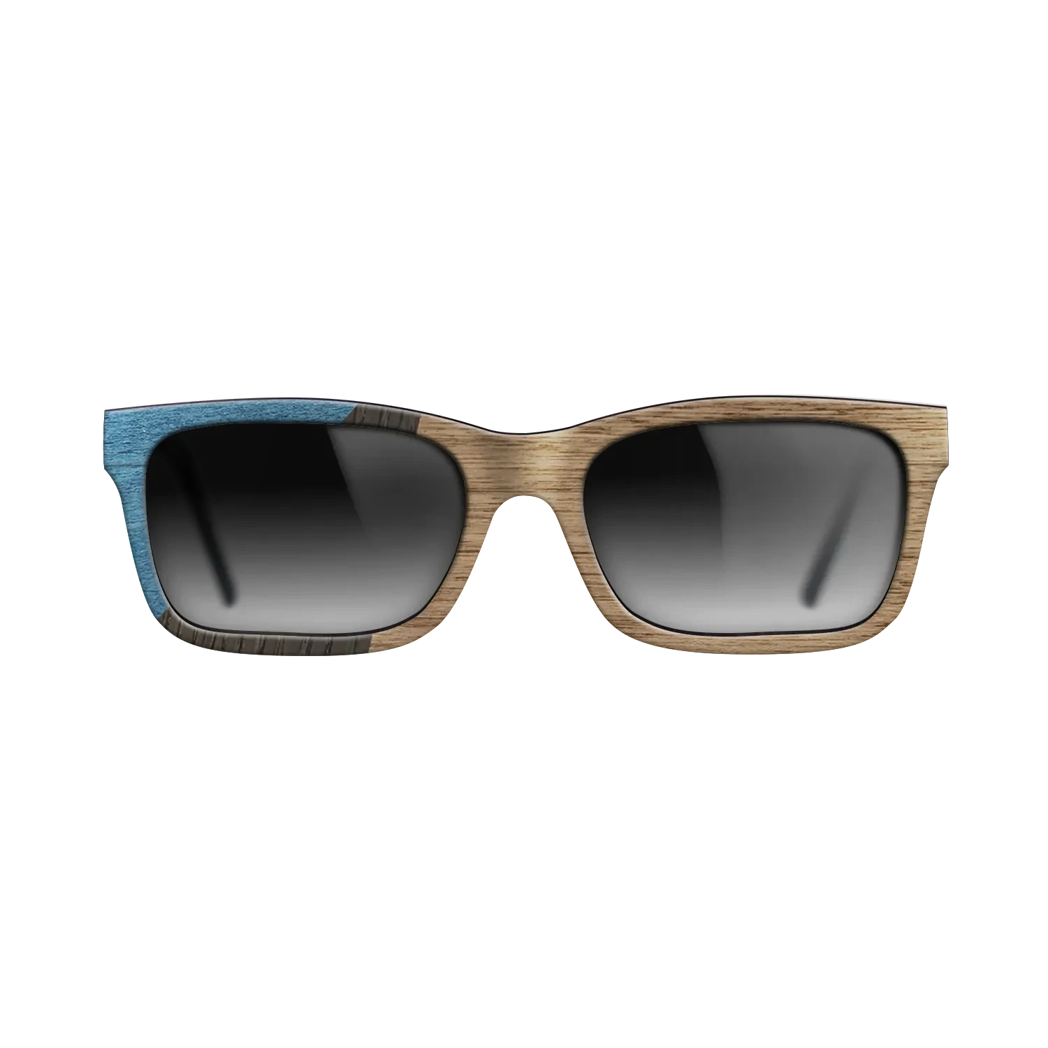 Walnut: Straight Grain,Poplar Dyed: Blue Denim,Fumed Oak: Bauhaus - The Sage - Rectangle - 1950 - SIRIS wood optic