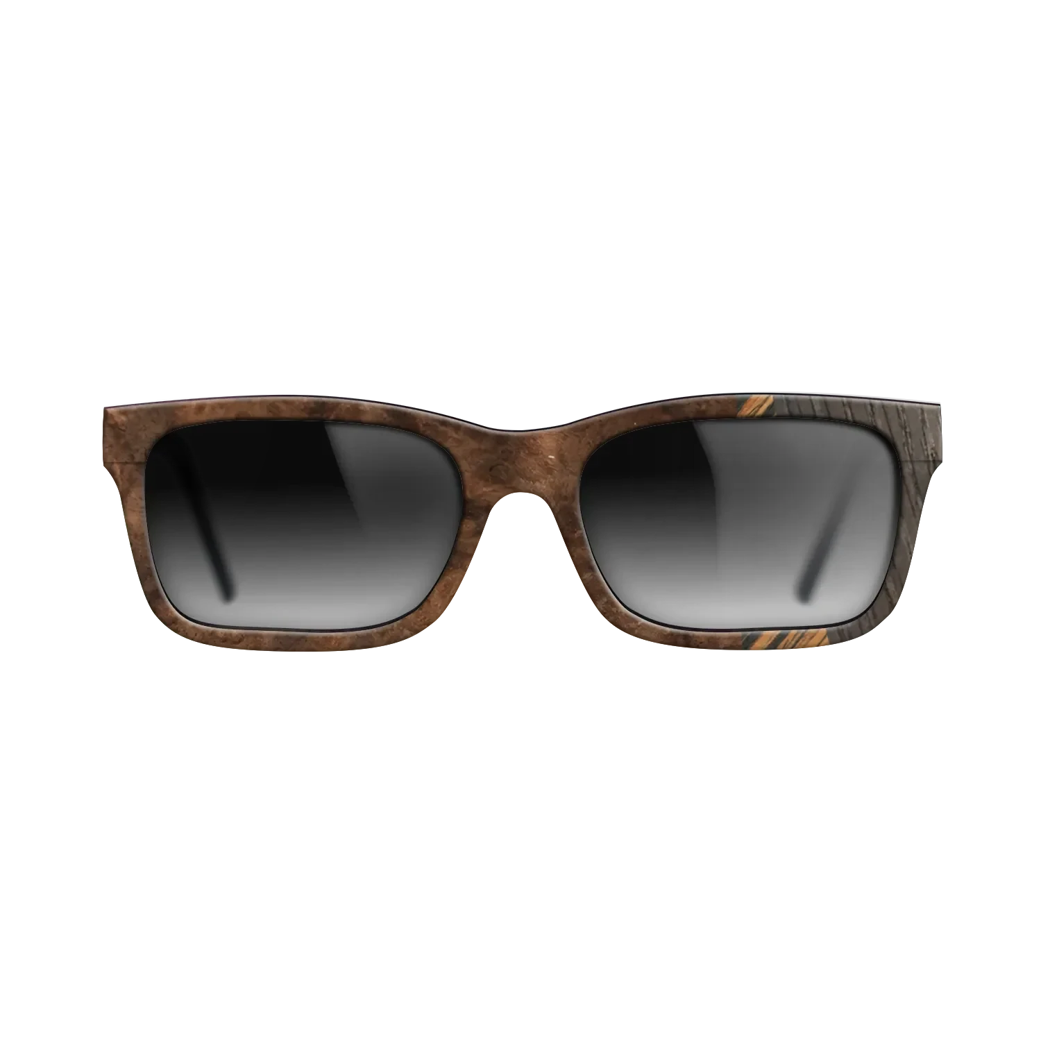 Italian Ebony,Walnut Burl,Poplar Dyed: Red,Walnut: Straight Grain: Fractal - The Sage - Rectangle - 875 - SIRIS wood optic