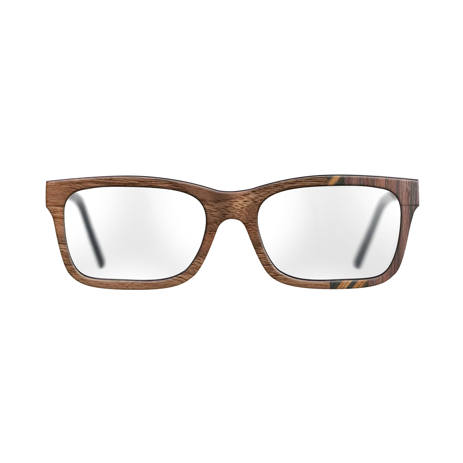 Italian Ebony,Rosewood Reconstituted,Walnut Claro Light: Fractal - The Sage - Rectangle - 1112 - SIRIS wood optic