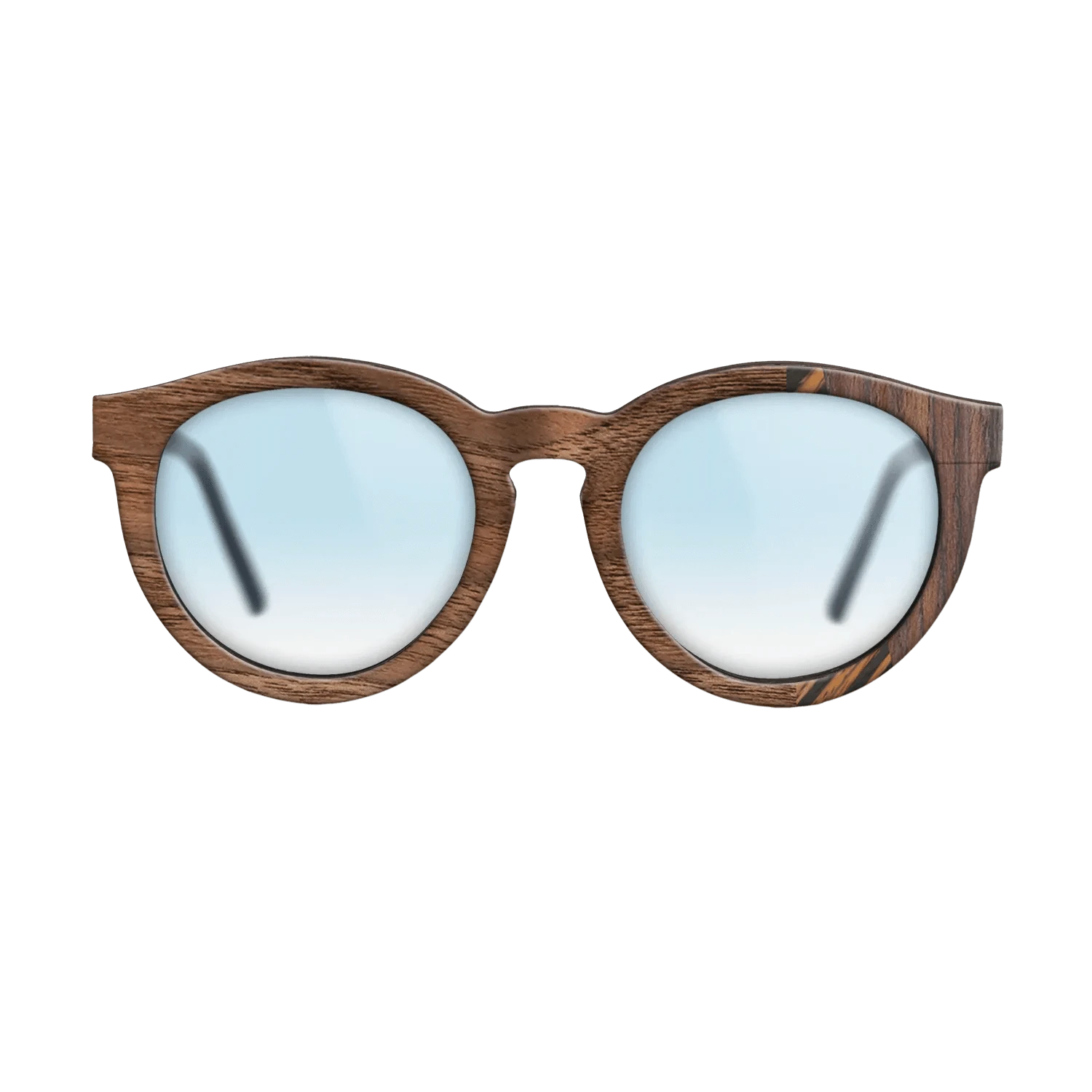 Italian Ebony,Rosewood Reconstituted,Walnut Claro Light: Fractal - The Rebel - Round - 1112 - SIRIS wood optic