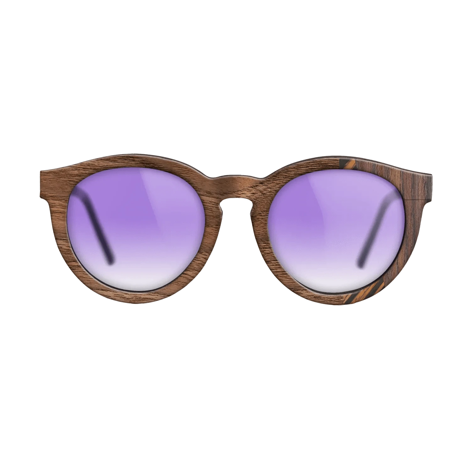 Italian Ebony,Rosewood Reconstituted,Walnut Claro Light: Fractal - The Rebel - Round - 1112 - SIRIS wood optic