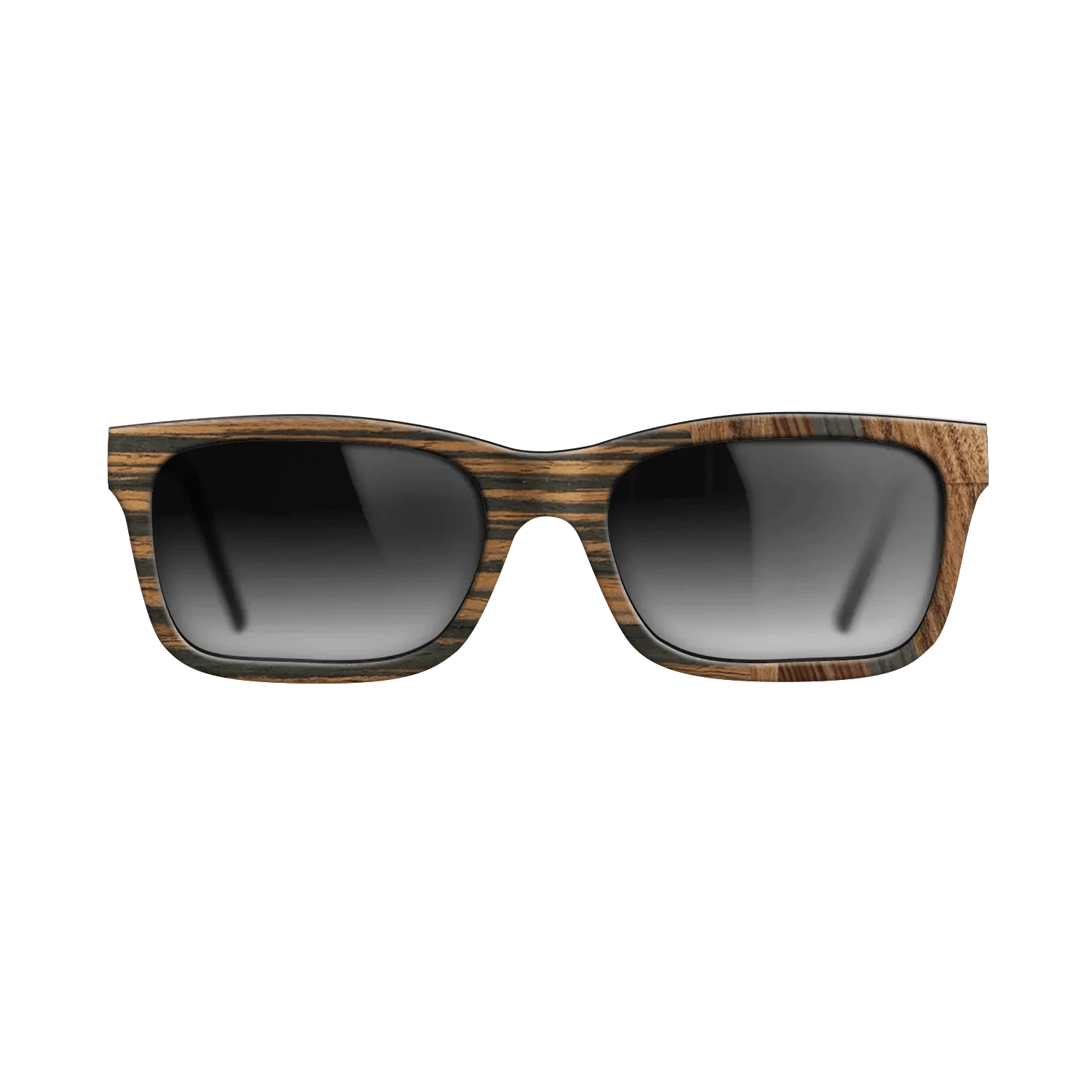 Walnut: Straight Grain,Italian Ebony,Santos Rosewood Dark,Rosewood Reconstituted: Fractal - The Sage - Rectangle - 870 - SIRIS wood optic