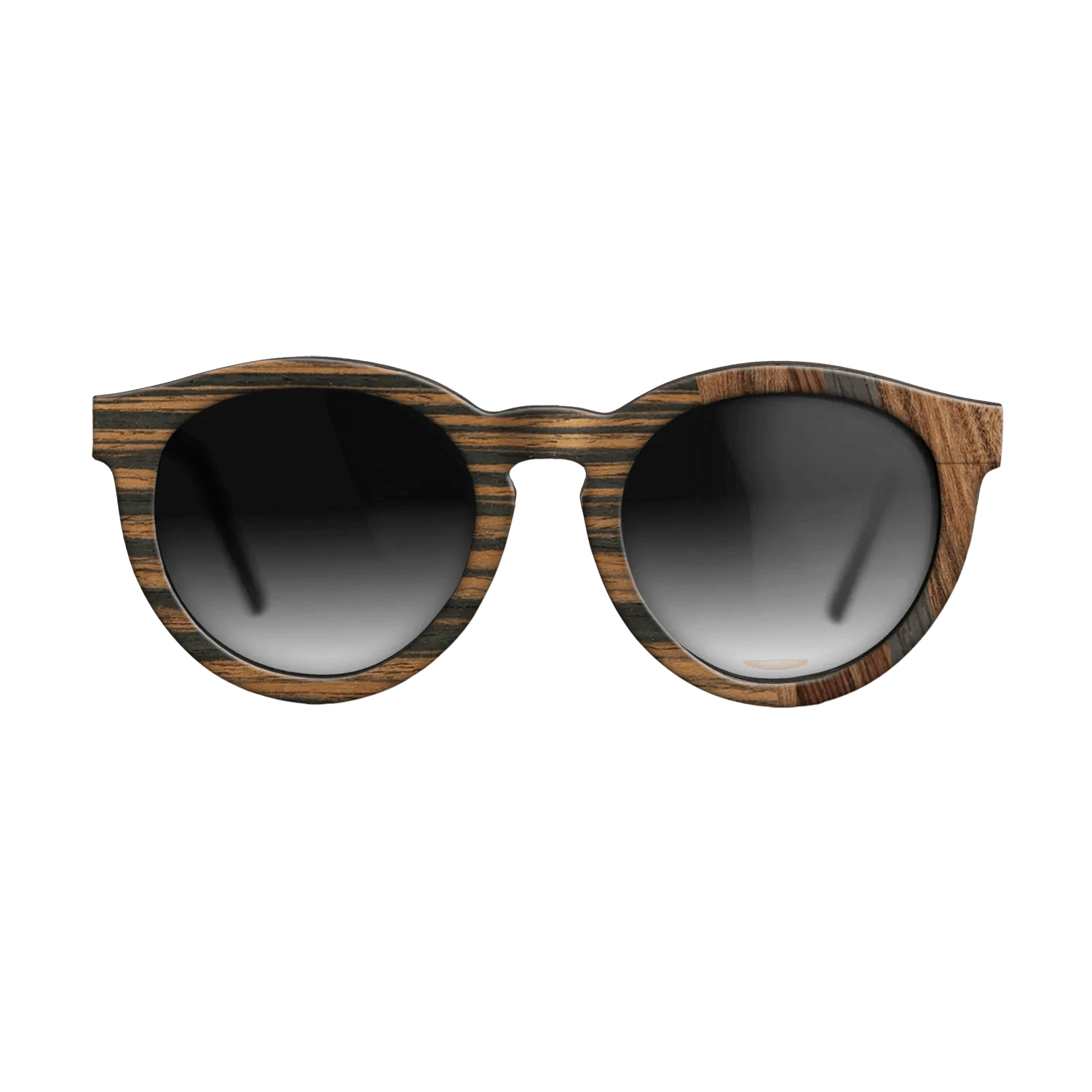 Walnut: Straight Grain,Italian Ebony,Santos Rosewood Dark,Rosewood Reconstituted: Fractal - The Rebel - Round - 870 - SIRIS wood optic