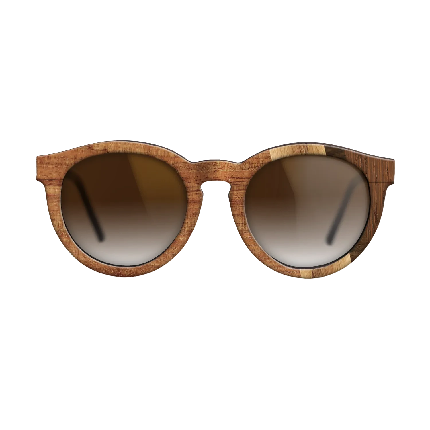 Koa,Wenge,Ziricote Dark Quartered,Fumed Oak,Royal White Ebony: Fractal - The Rebel - Round - 1100 - SIRIS wood optic