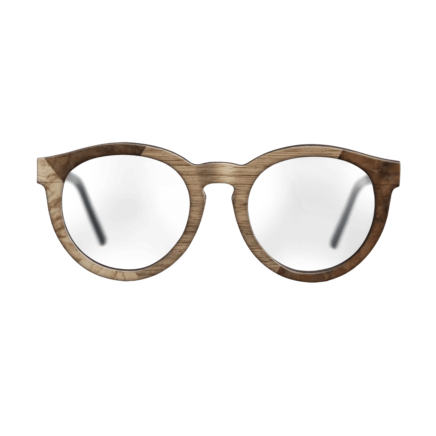 Walnut: Straight Grain,Walnut Burl,Poplar Dyed: Grey: Weave - The Rebel - Round - 900 - SIRIS wood optic