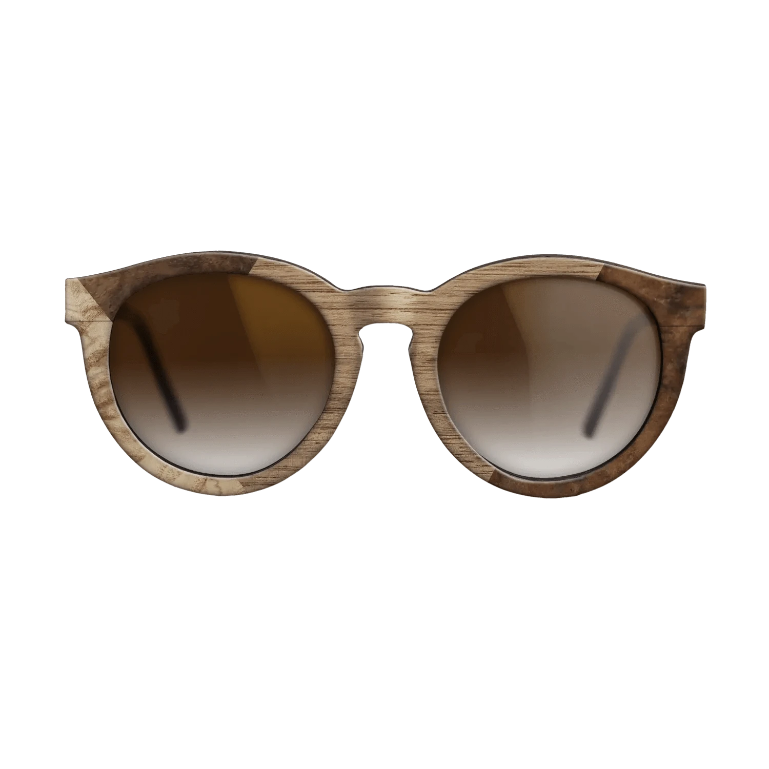 Walnut: Straight Grain,Walnut Burl,Poplar Dyed: Grey: Weave - The Rebel - Round - 900 - SIRIS wood optic