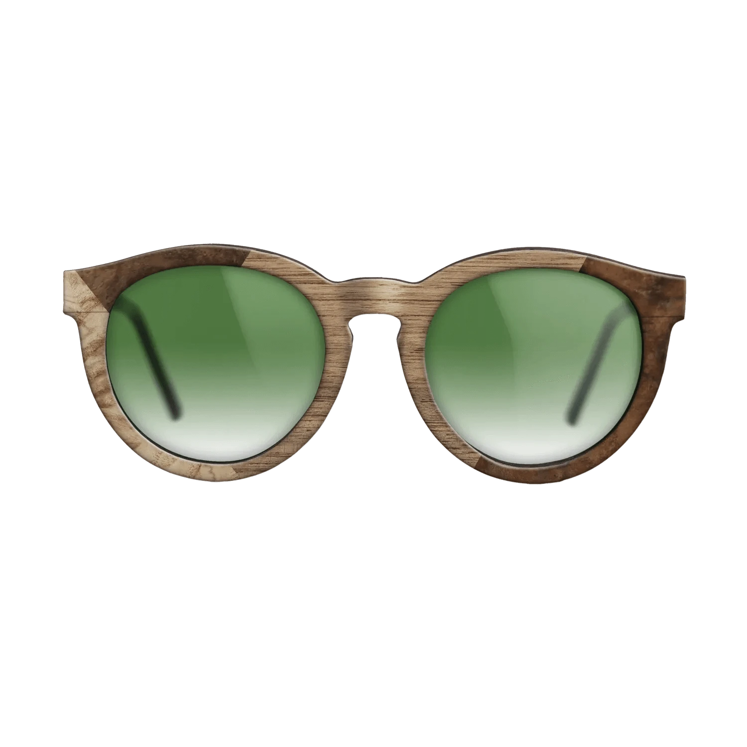 Walnut: Straight Grain,Walnut Burl,Poplar Dyed: Grey: Weave - The Rebel - Round - 900 - SIRIS wood optic