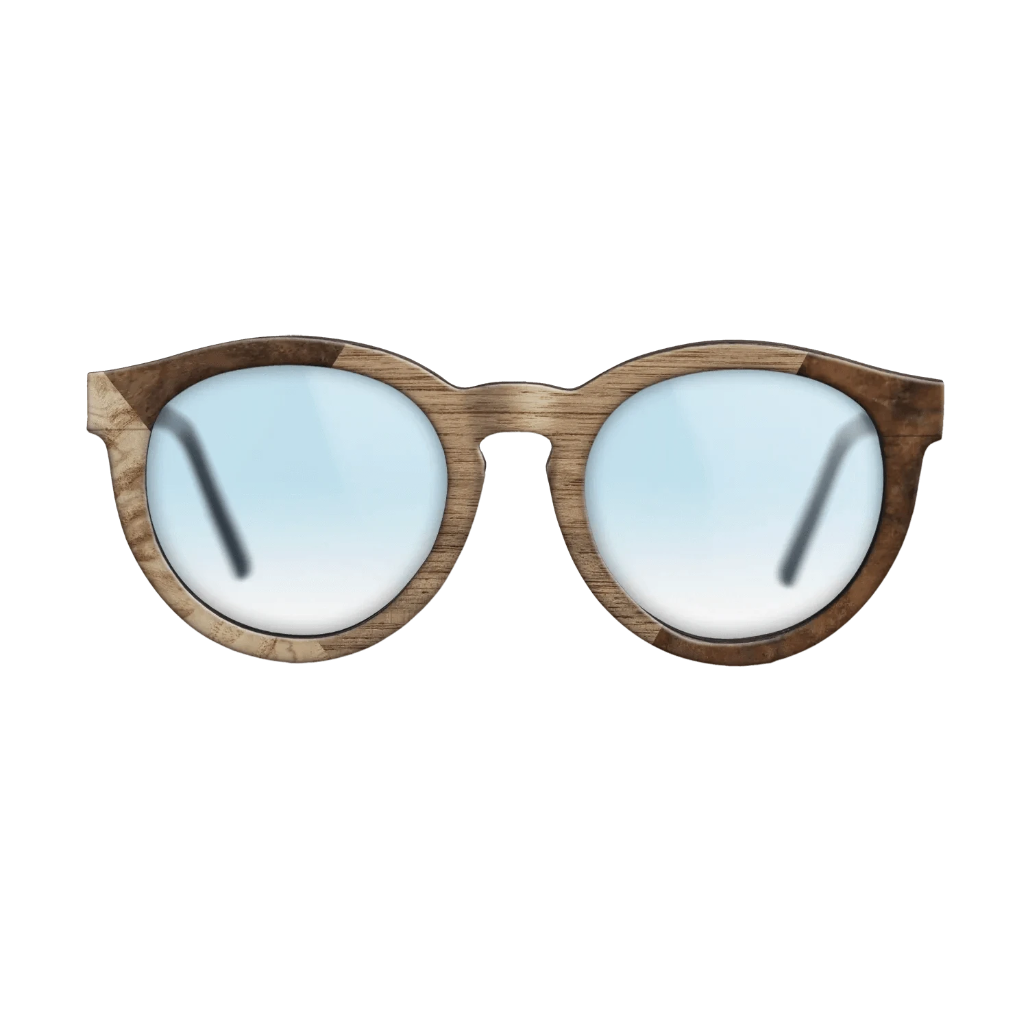 Walnut: Straight Grain,Walnut Burl,Poplar Dyed: Grey: Weave - The Rebel - Round - 900 - SIRIS wood optic