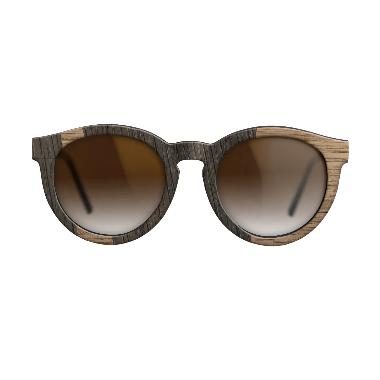 Walnut: Straight Grain,Fumed Oak: Wedge - The Rebel - Round - 1951 - SIRIS wood optic