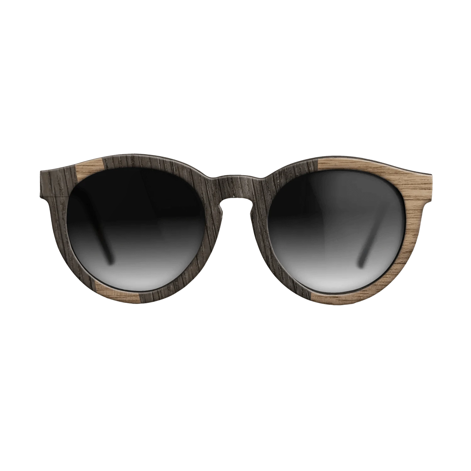 Walnut: Straight Grain,Fumed Oak: Wedge - The Rebel - Round - 1951 - SIRIS wood optic