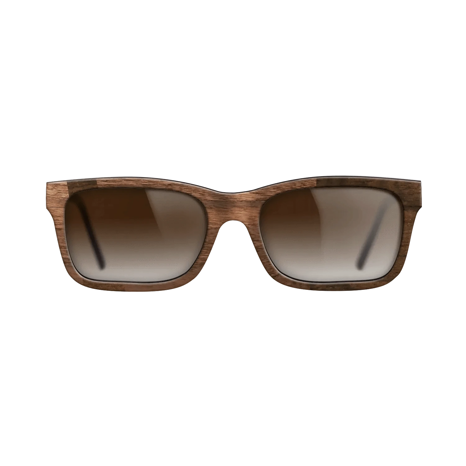 Ziricote Dark Quartered,Walnut Claro Dark: Wedge - The Sage - Rectangle - 1308 - SIRIS wood optic