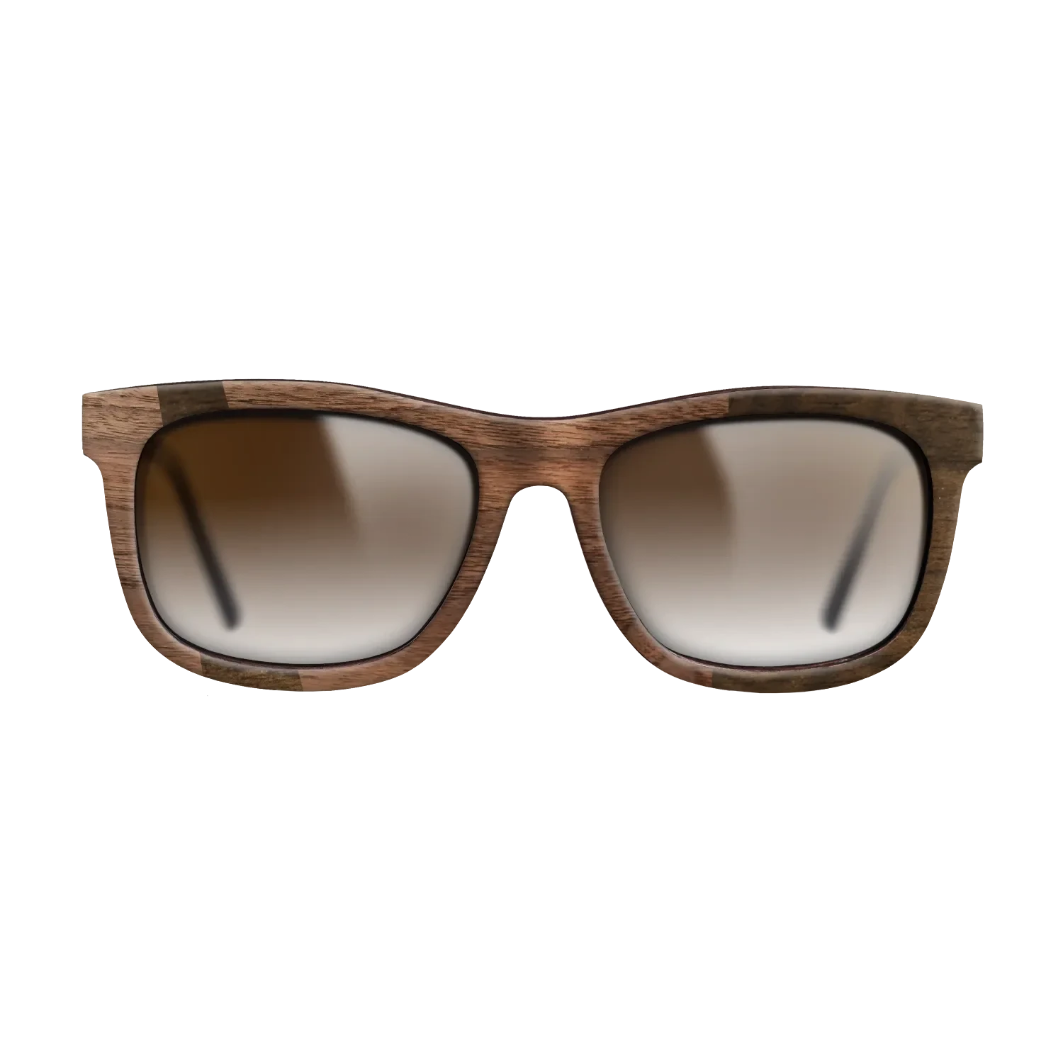 Ziricote Dark Quartered,Walnut Claro Dark: Wedge - The Hero - Square - 1308 - SIRIS wood optic