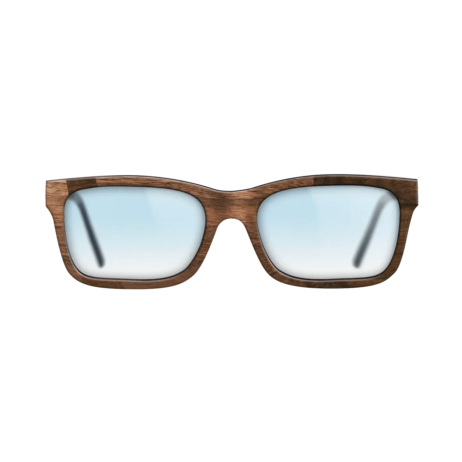 Ziricote Dark Quartered,Walnut Claro Dark: Wedge - The Sage - Rectangle - 1308 - SIRIS wood optic