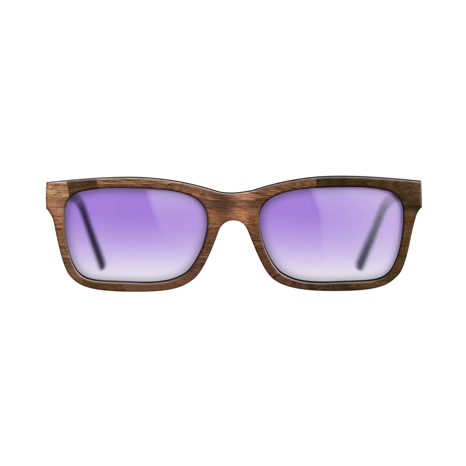 Ziricote Dark Quartered,Walnut Claro Dark: Wedge - The Sage - Rectangle - 1308 - SIRIS wood optic