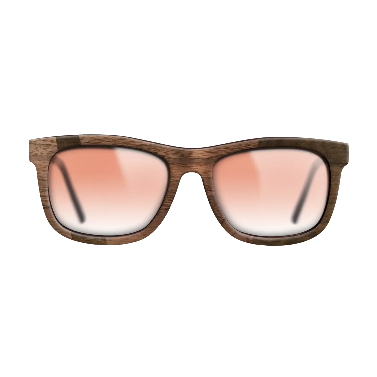 Ziricote Dark Quartered,Walnut Claro Dark: Wedge - The Hero - Square - 1308 - SIRIS wood optic