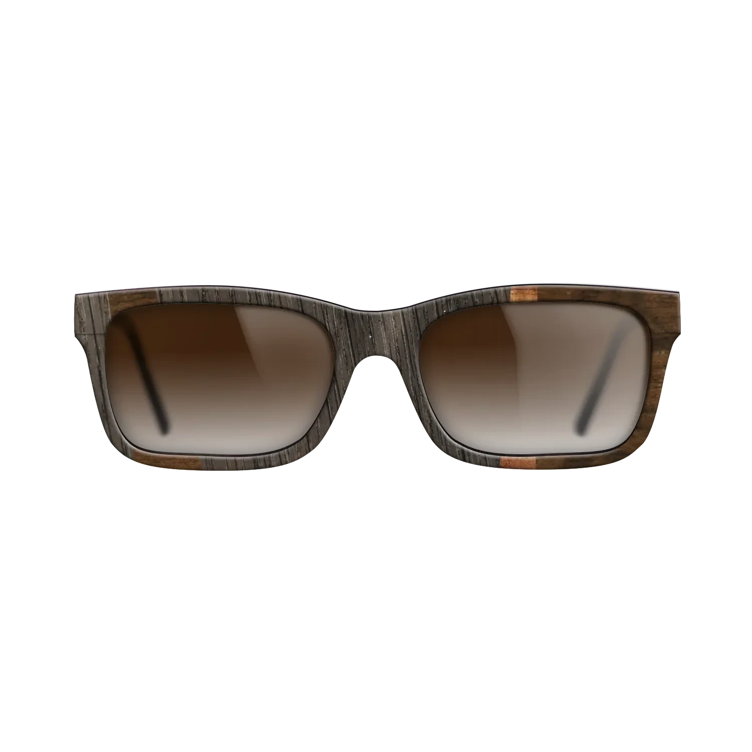 Ziricote Dark Quartered,Koa,Fumed Oak: Wedge - The Sage - Rectangle - 904 - SIRIS wood optic