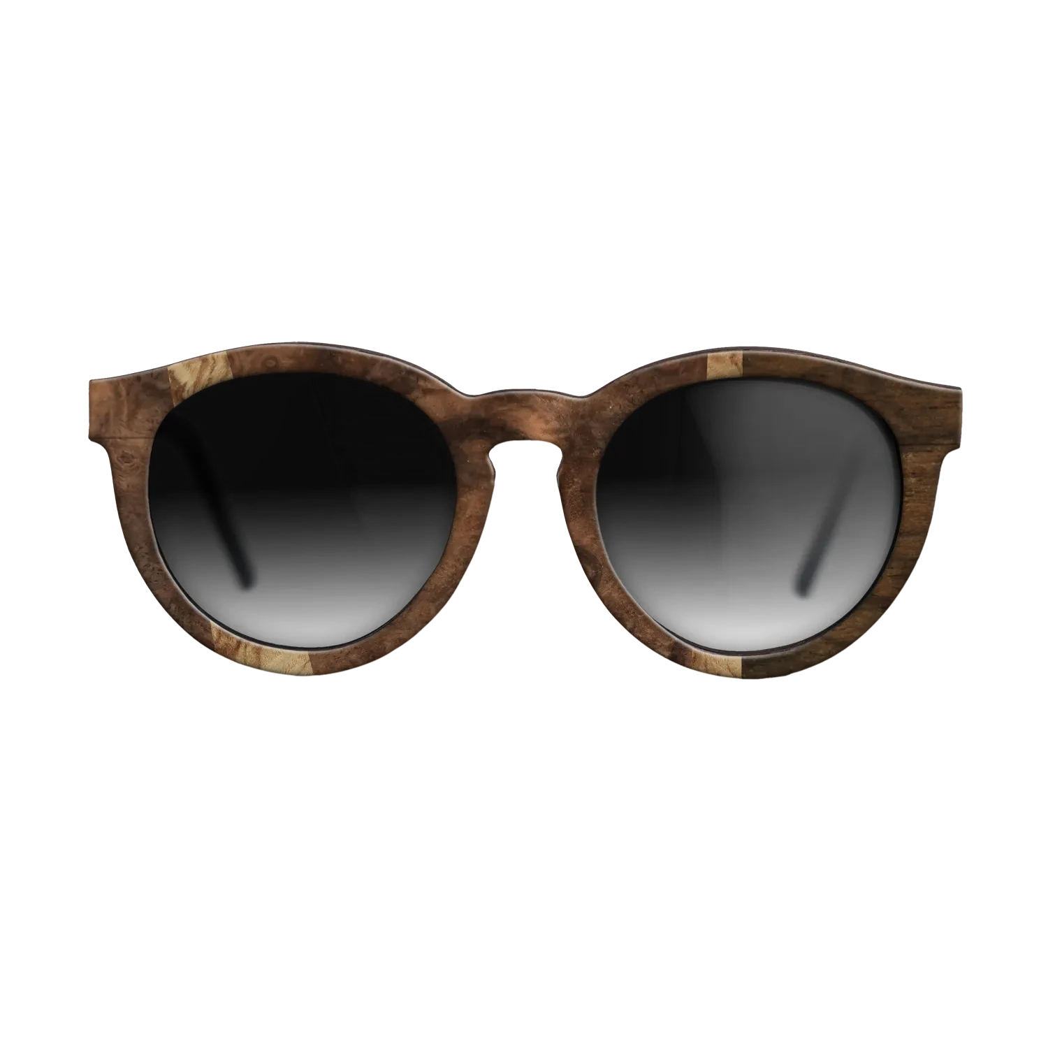 Ziricote Dark Quartered,Walnut Burl,Olive Burl: Wedge - The Rebel - Round - 1255 - SIRIS wood optic