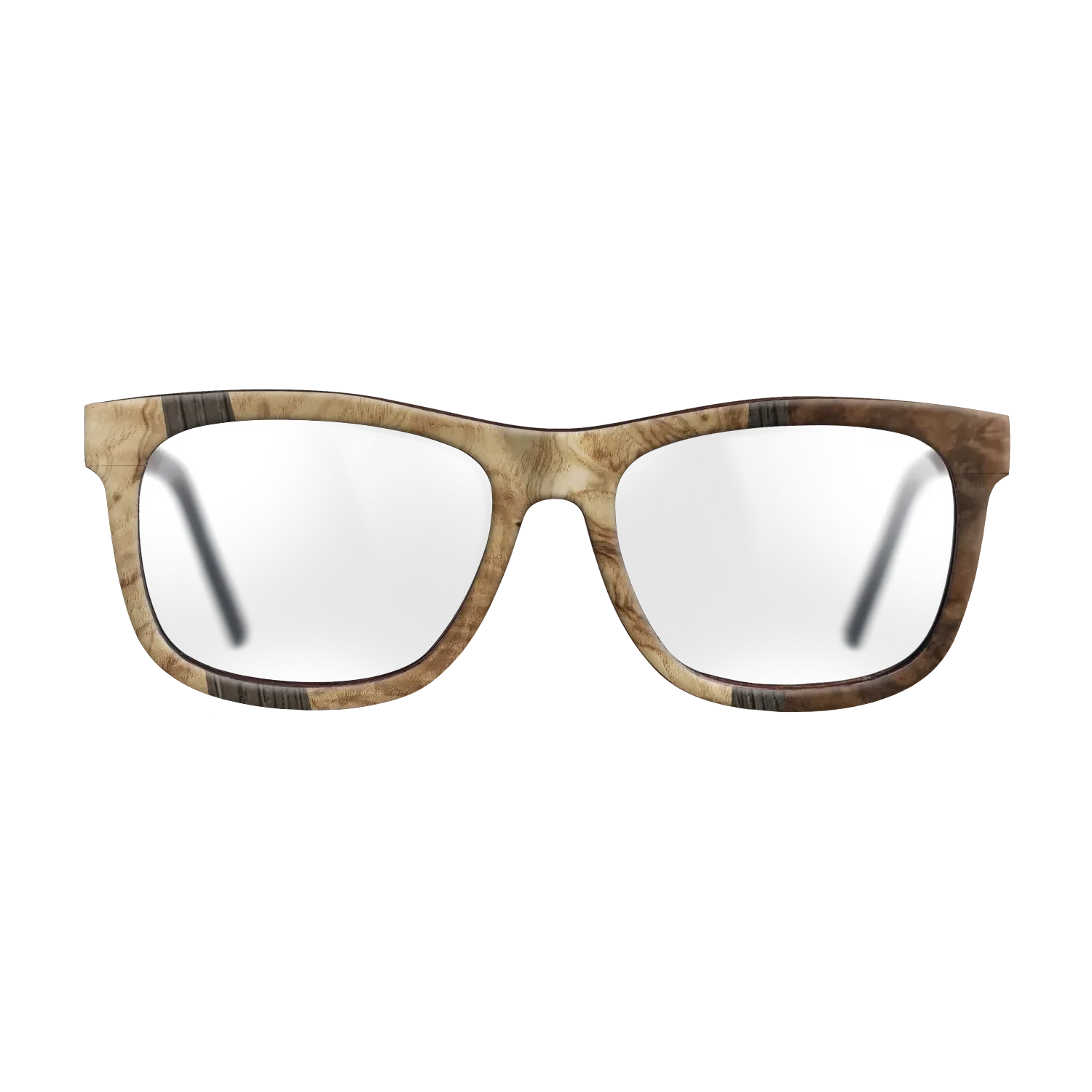 Walnut Burl,Olive Burl,Fumed Oak: Wedge - The Hero - Square - 1008 - SIRIS wood optic