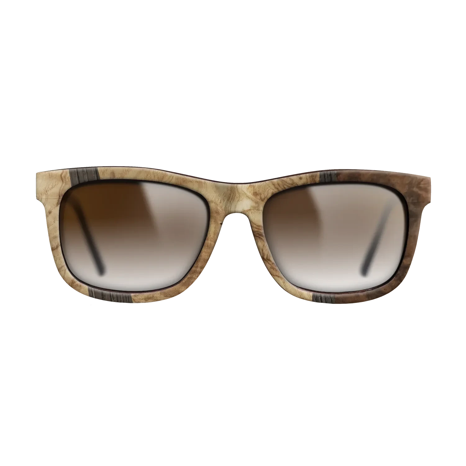 Walnut Burl,Olive Burl,Fumed Oak: Wedge - The Hero - Square - 1008 - SIRIS wood optic