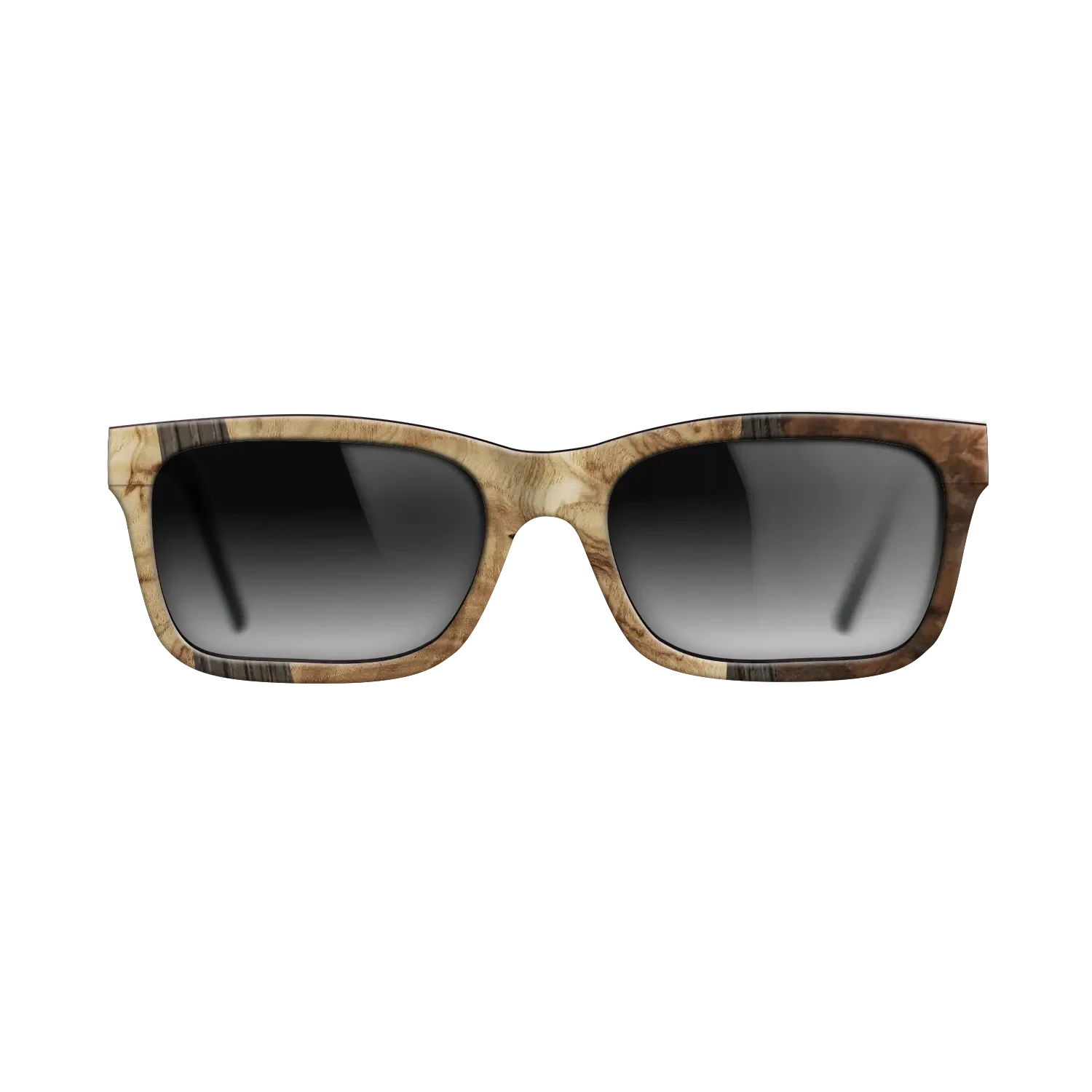 Walnut Burl,Olive Burl,Fumed Oak: Wedge - The Sage - Rectangle - 1008 - SIRIS wood optic