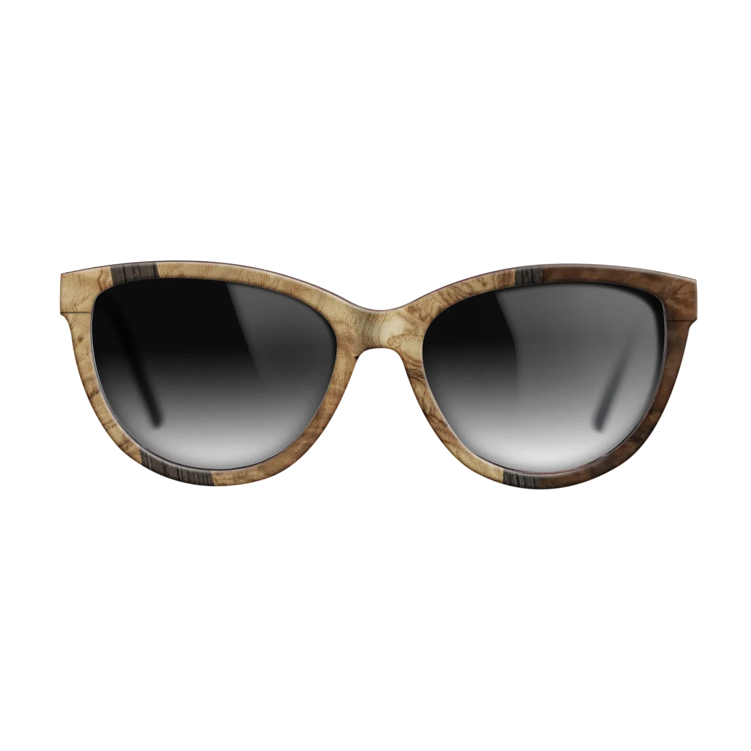 Walnut Burl,Olive Burl,Fumed Oak: Wedge - The Maiden - Cat - 1008 - SIRIS wood optic