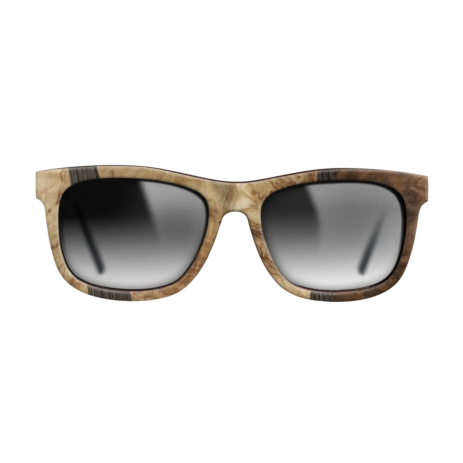 Walnut Burl,Olive Burl,Fumed Oak: Wedge - The Hero - Square - 1008 - SIRIS wood optic