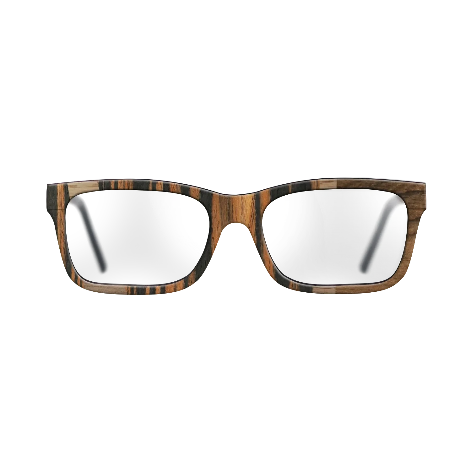 Ziricote Dark Quartered,Italian Ebony,Walnut: Straight Grain: Wedge - The Sage - Rectangle - 1930 - SIRIS wood optic