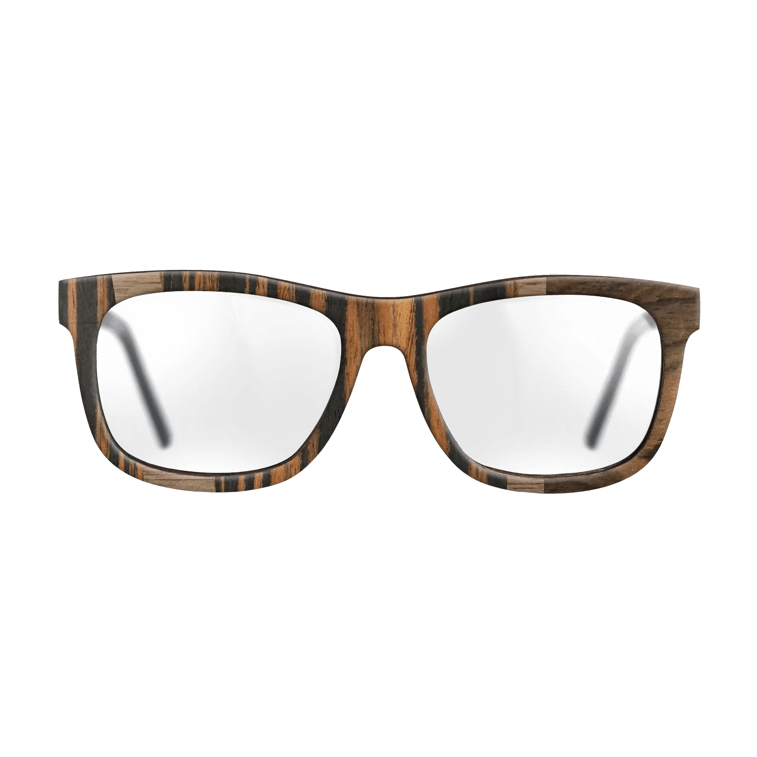 Ziricote Dark Quartered,Italian Ebony,Walnut: Straight Grain: Wedge - The Hero - Square - 1930 - SIRIS wood optic