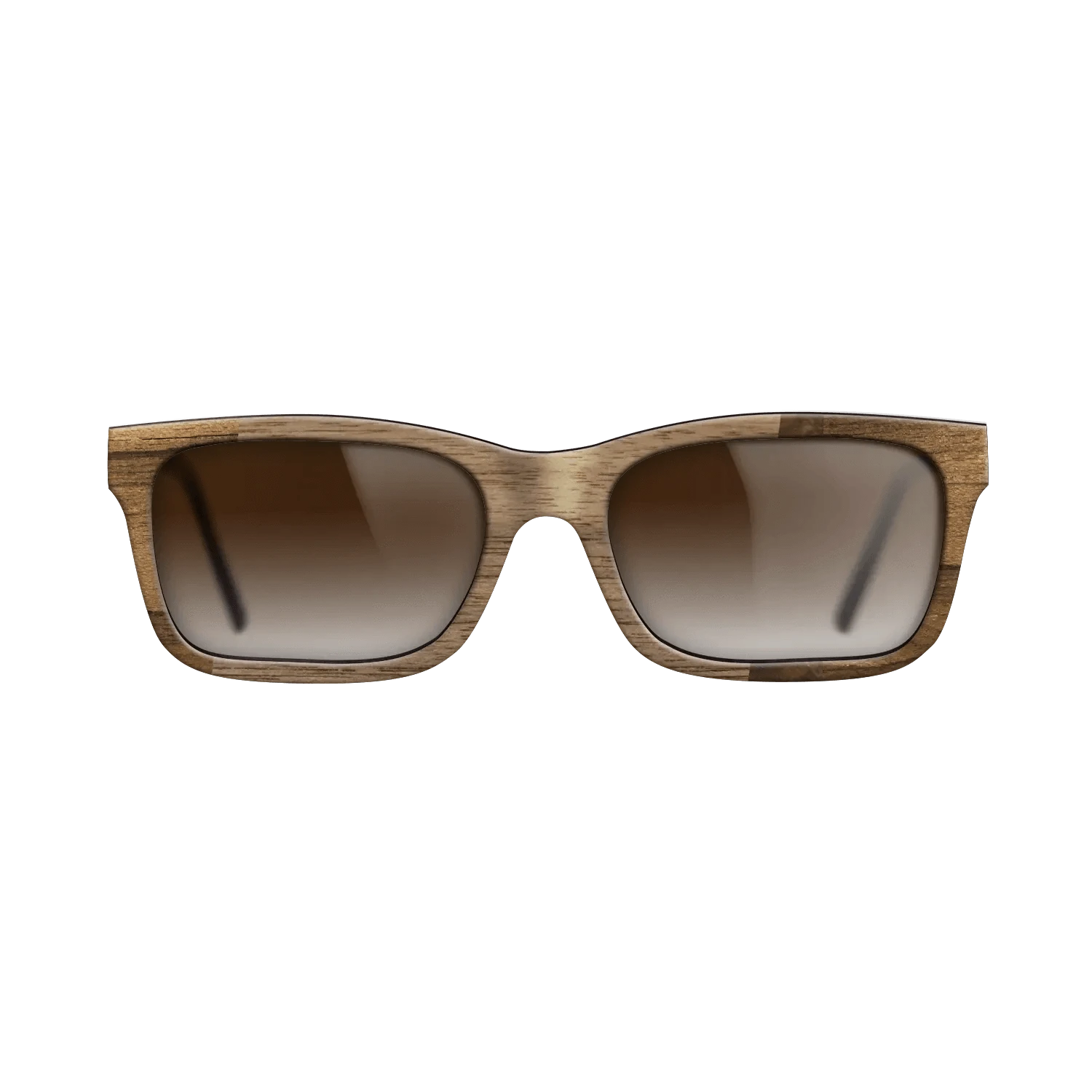 Walnut: Straight Grain,Ziricote Light Quartered,Walnut Burl: Wedge - The Sage - Rectangle - 817 - SIRIS wood optic