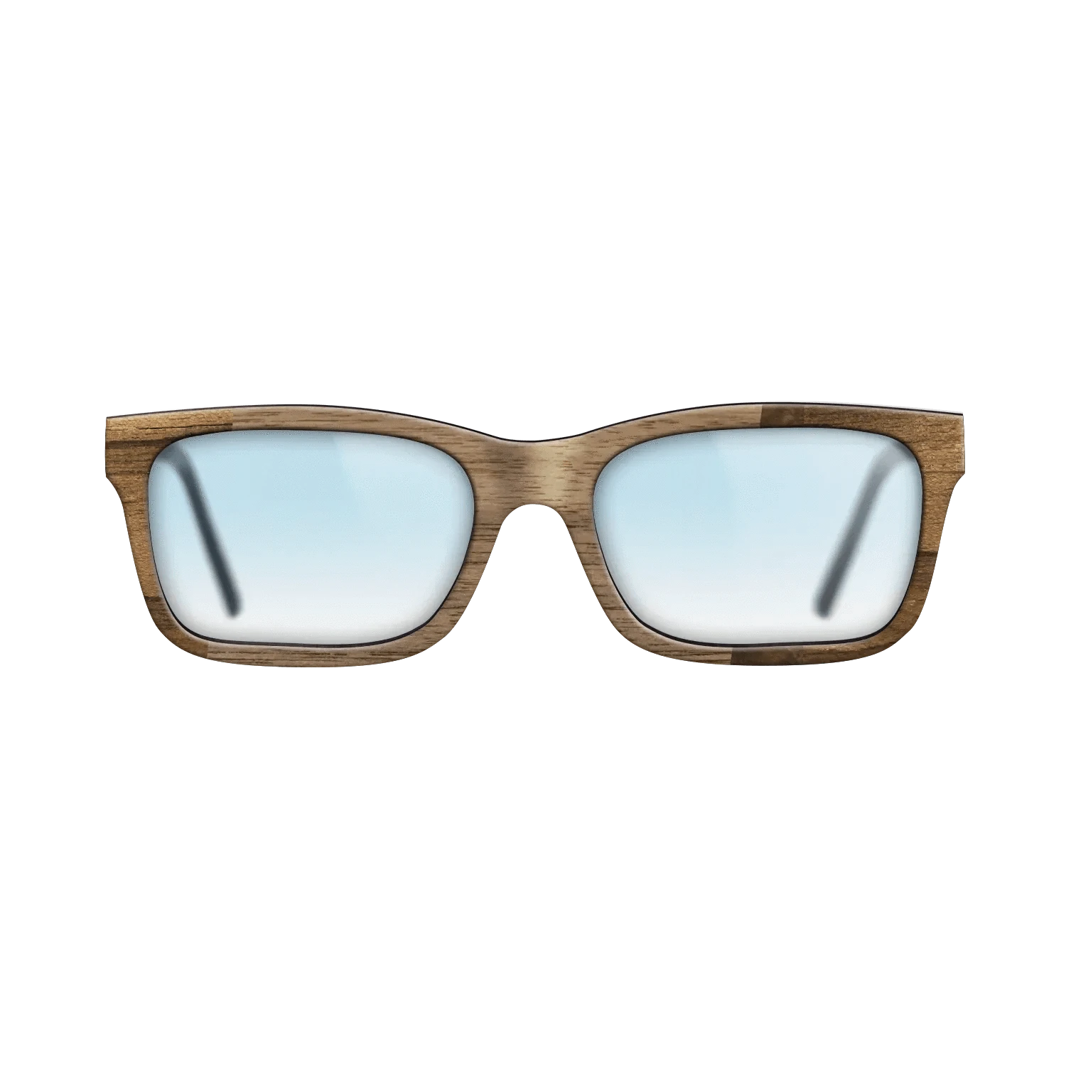 Walnut: Straight Grain,Ziricote Light Quartered,Walnut Burl: Wedge - The Sage - Rectangle - 817 - SIRIS wood optic