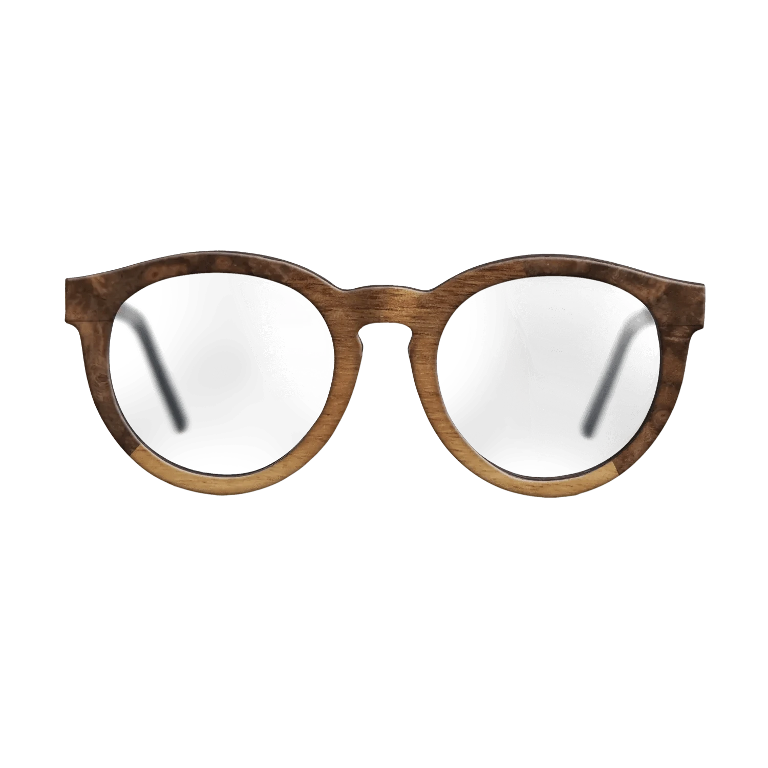 Walnut Claro Light,Walnut Burl: Angle Cut - The Rebel - Round - 1555 - SIRIS wood optic