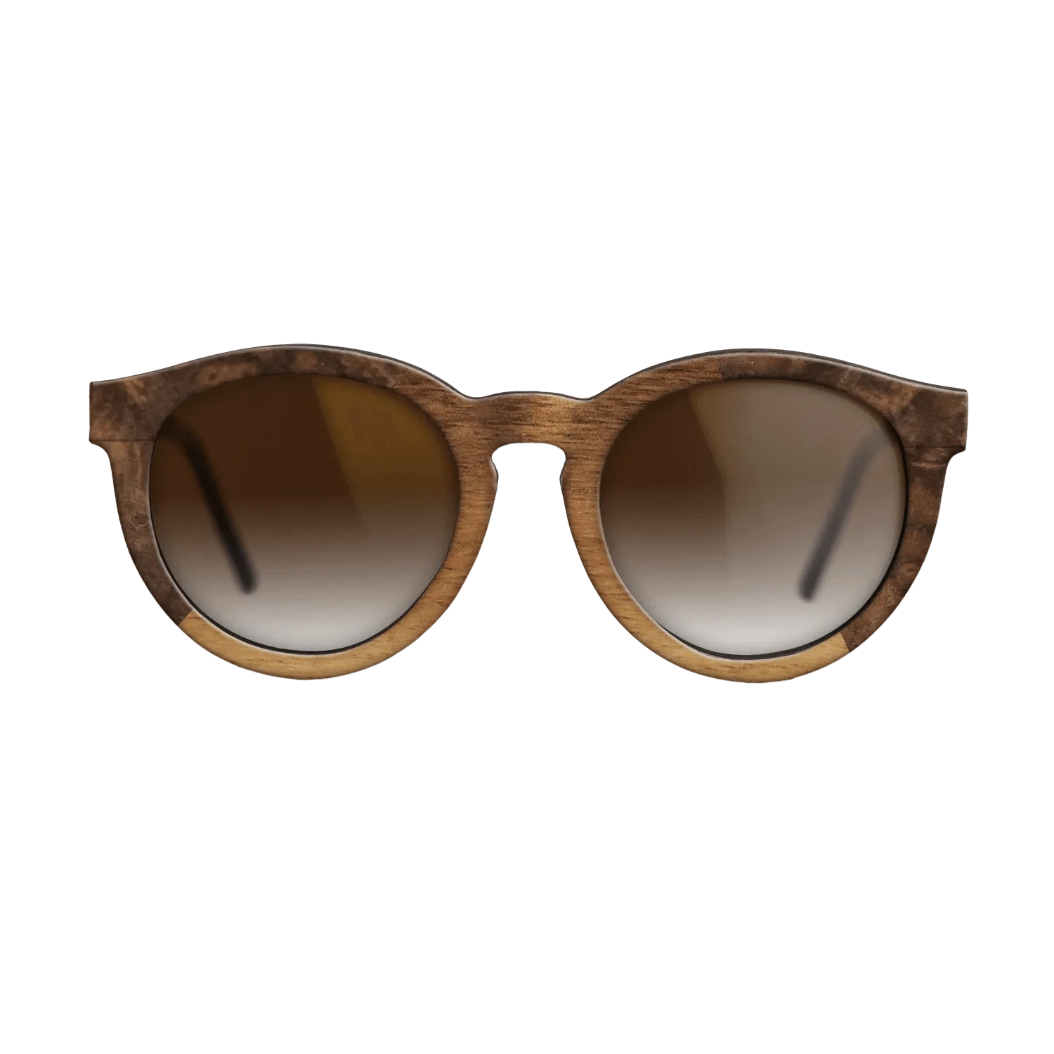 Walnut Claro Light,Walnut Burl: Angle Cut - The Rebel - Round - 1555 - SIRIS wood optic