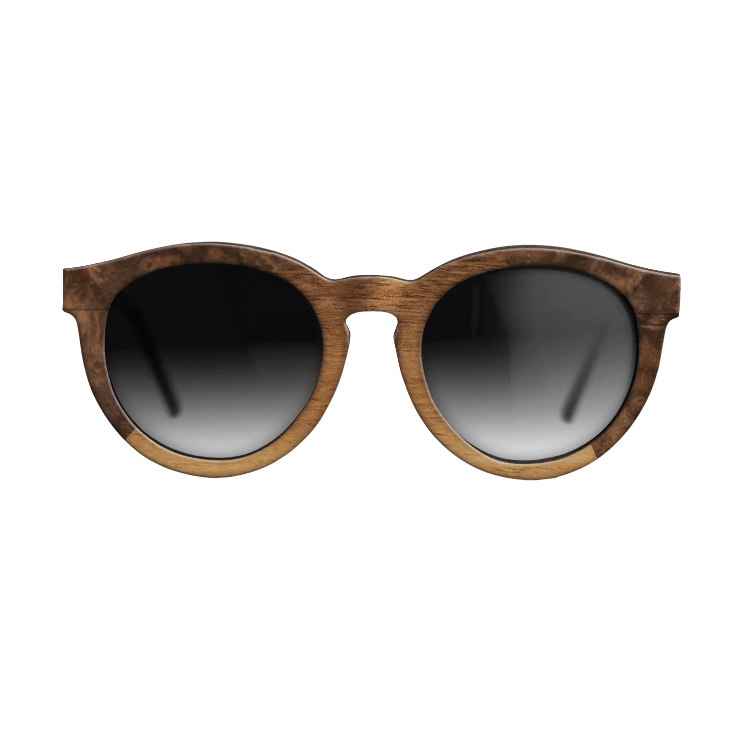 Walnut Claro Light,Walnut Burl: Angle Cut - The Rebel - Round - 1555 - SIRIS wood optic