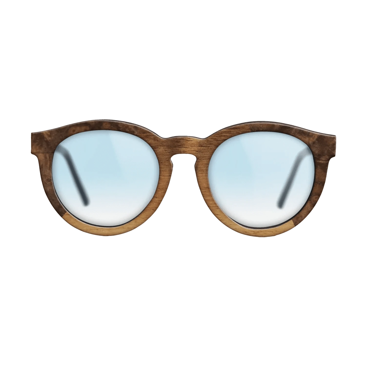 Walnut Claro Light,Walnut Burl: Angle Cut - The Rebel - Round - 1555 - SIRIS wood optic