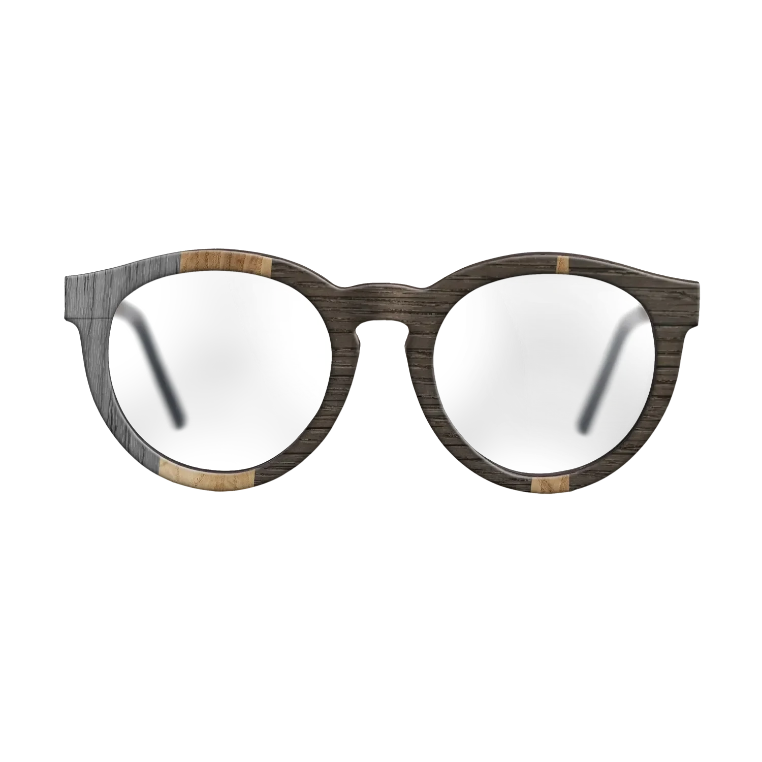 Olive Burl,Walnut: Straight Grain,Fumed Oak,Poplar Dyed: Grey,Italian Ebony: Geometric - The Rebel - Round - 718 - SIRIS wood optic