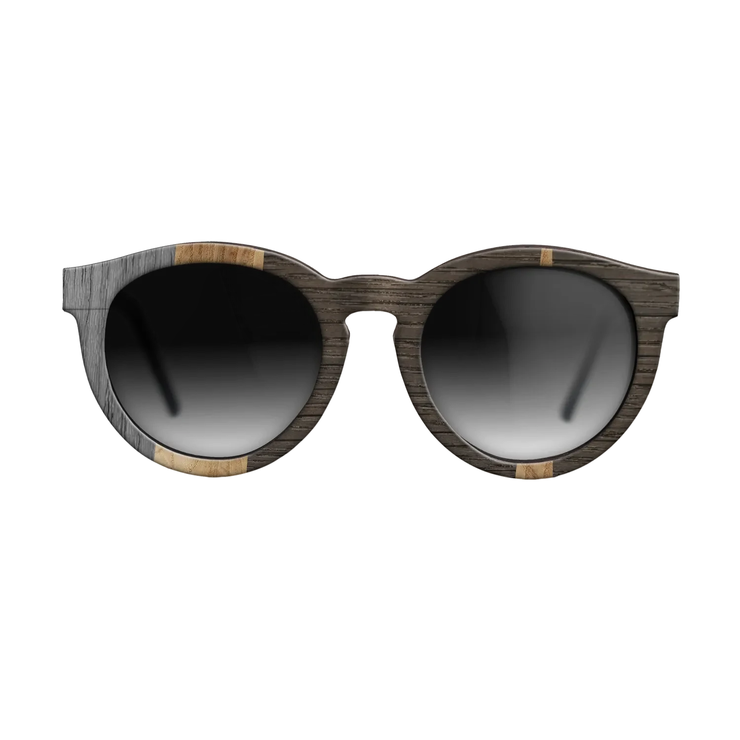 Olive Burl,Walnut: Straight Grain,Fumed Oak,Poplar Dyed: Grey,Italian Ebony: Geometric - The Rebel - Round - 718 - SIRIS wood optic