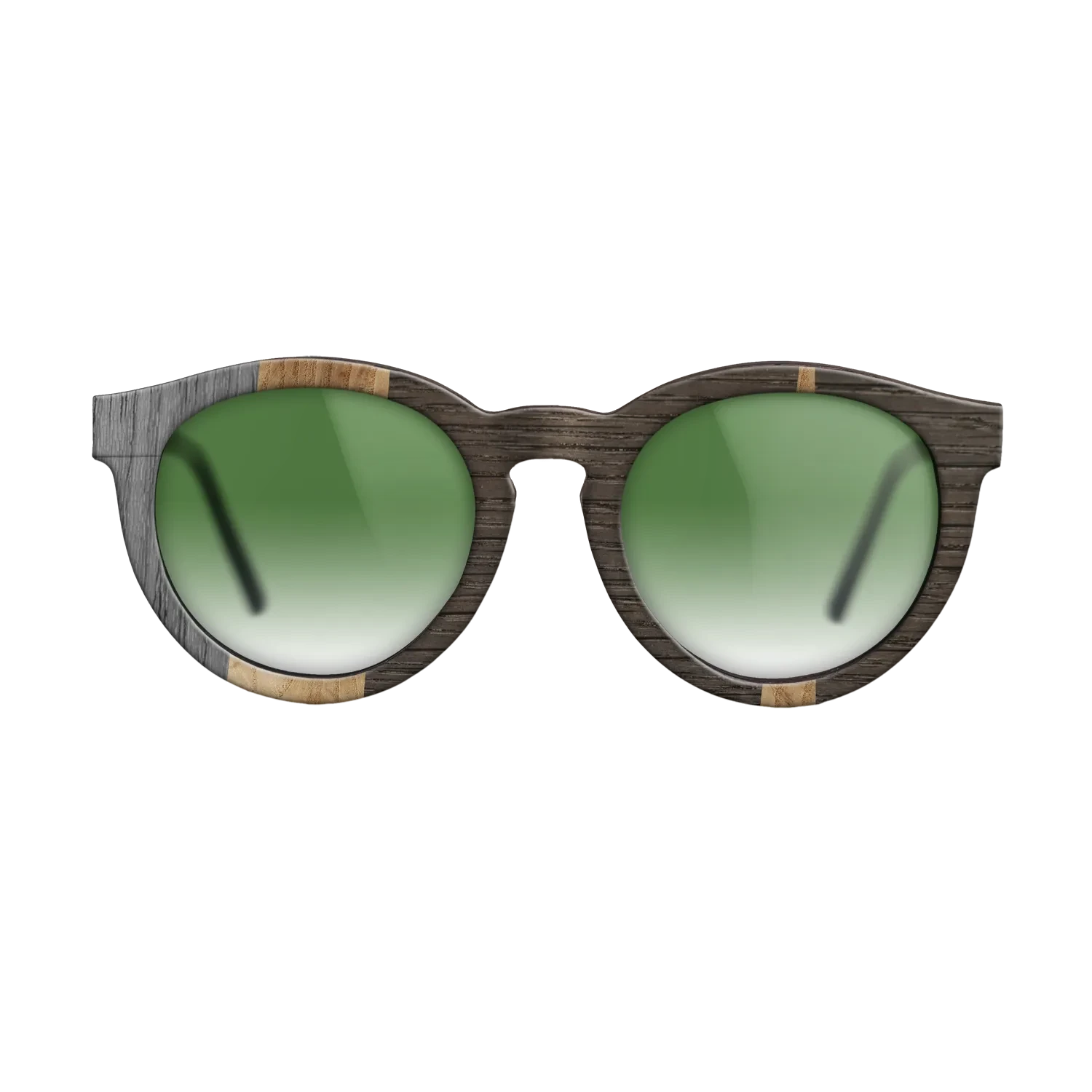 Olive Burl,Walnut: Straight Grain,Fumed Oak,Poplar Dyed: Grey,Italian Ebony: Geometric - The Rebel - Round - 718 - SIRIS wood optic