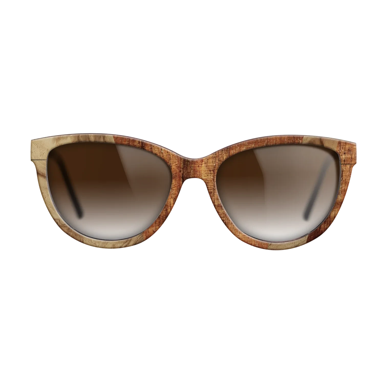 Walnut Burl,Koa,Olive Burl: Angle Cut - The Maiden - Cat - 1435 - SIRIS wood optic