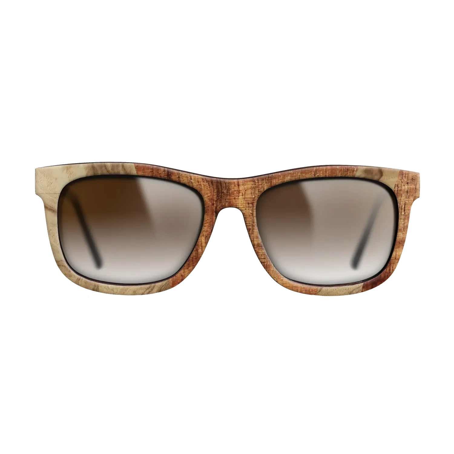 Walnut Burl,Koa,Olive Burl: Angle Cut - The Hero - Square - 1435 - SIRIS wood optic