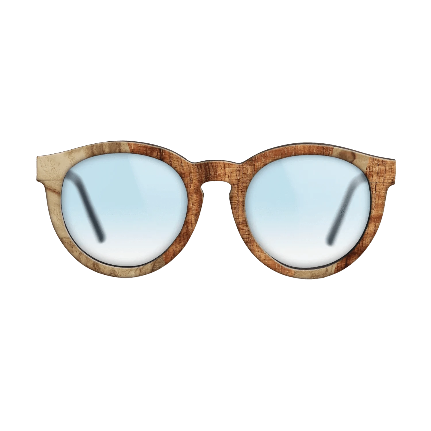 Walnut Burl,Koa,Olive Burl: Angle Cut - The Rebel - Round - 1435 - SIRIS wood optic