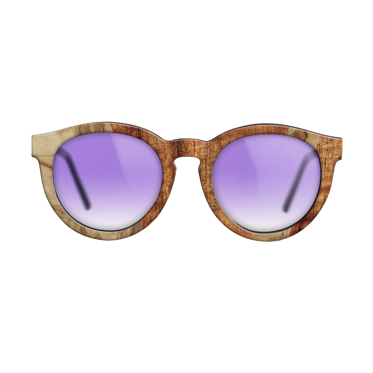 Walnut Burl,Koa,Olive Burl: Angle Cut - The Rebel - Round - 1435 - SIRIS wood optic