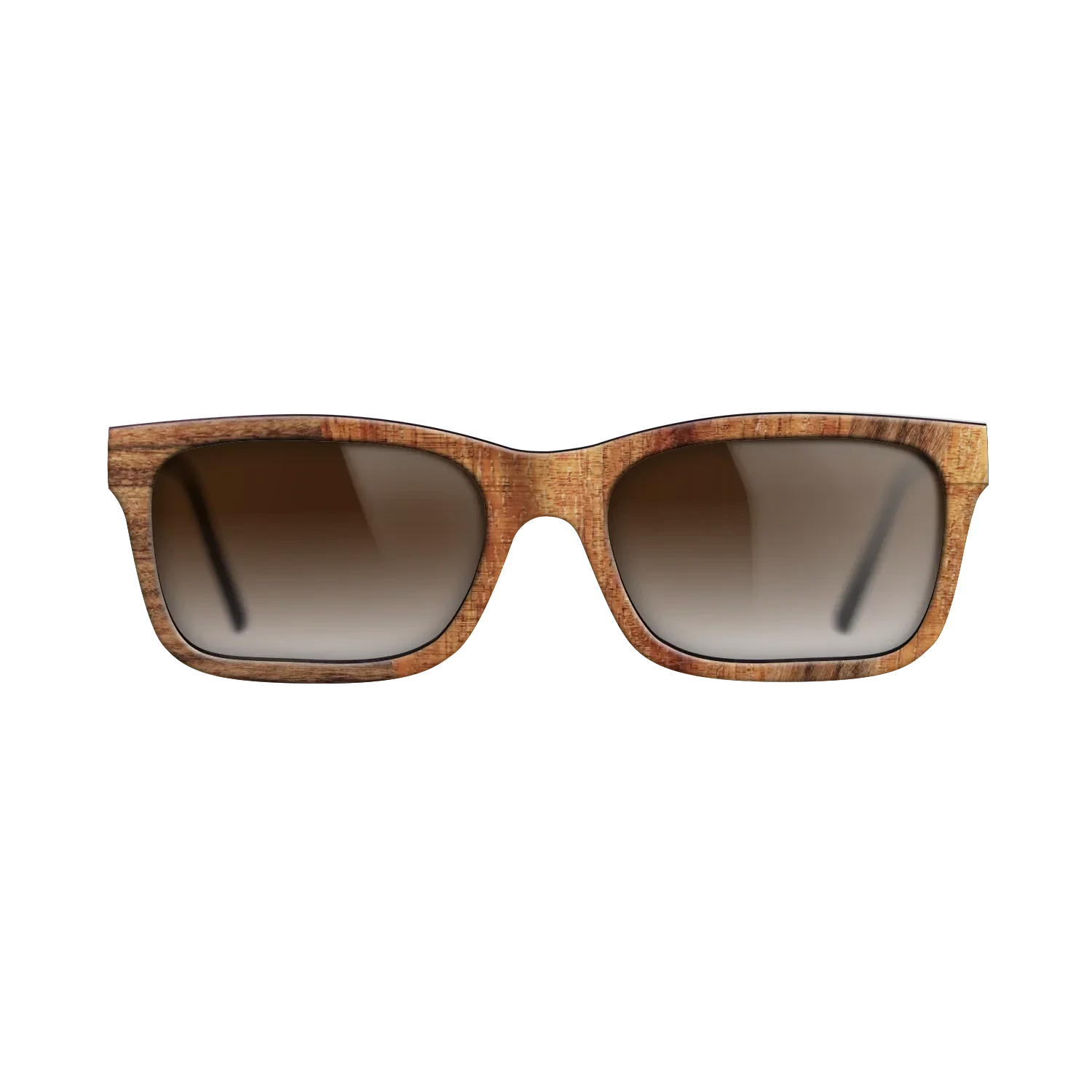 Santos Rosewood Dark,Koa: Angle Cut - The Sage - Rectangle - 1665 - SIRIS wood optic