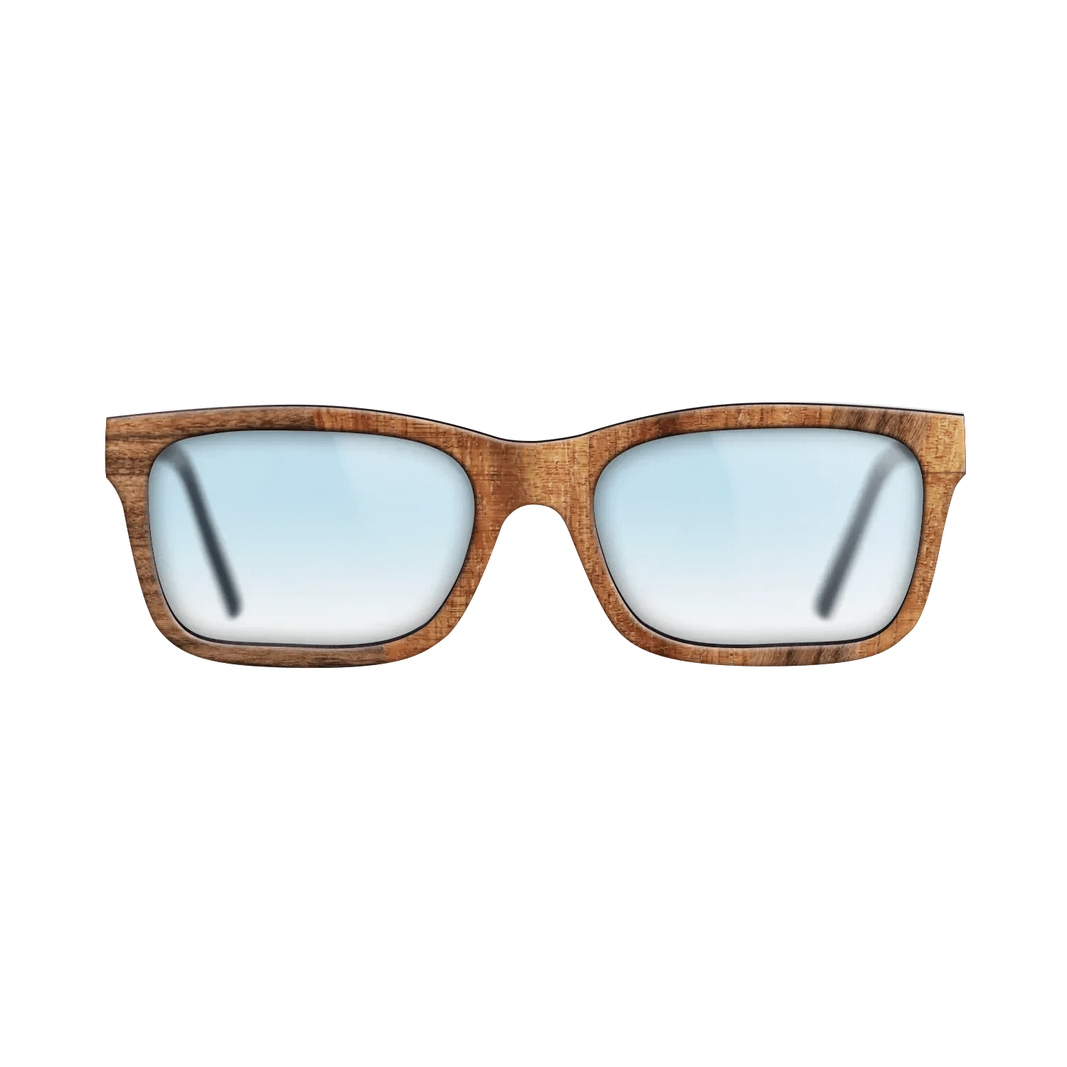 Santos Rosewood Dark,Koa: Angle Cut - The Sage - Rectangle - 1665 - SIRIS wood optic